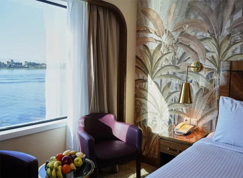Cabin aboard the Radamis I Nile Cruise Nile cruise